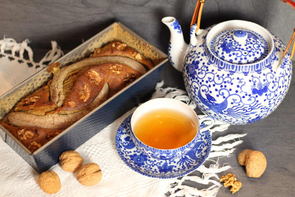 Bananenbrot von oben fotografiert