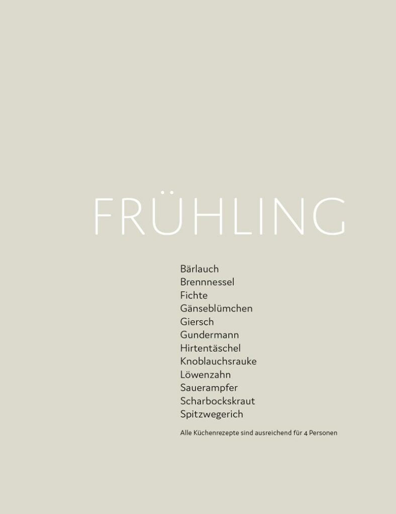 Frühling - Inhaltsverzeichnis von Wildkräuter