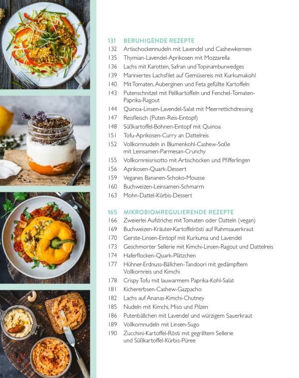 Mörkl-Ernährung für die Psyche-Das Kochbuch, Inhaltsverzeichnis 3
